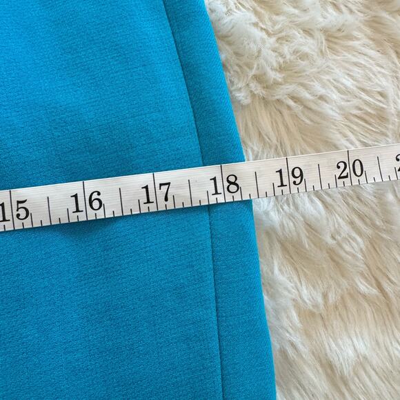 Kate Spade Aqua Janelle Pleated Pencil Skirt 4 NWOT Wool Blend Preppy - Picture 13 of 15